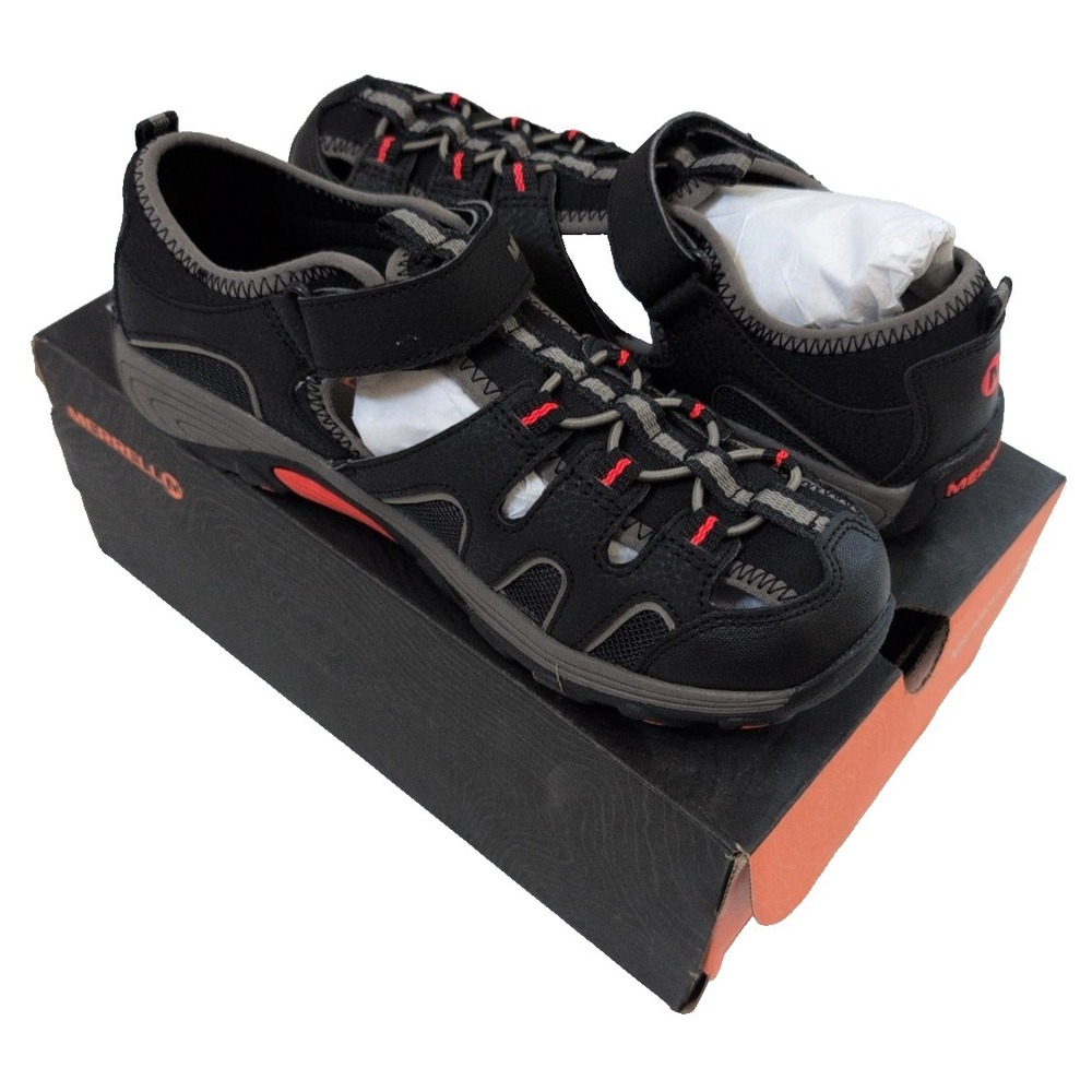 Merrell ML Hydro H20 Hiker Sandals -Boys Size 6 - Black - New